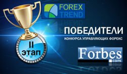 ForexTrend: определены победители Второго этапа Всемирного конкурса управляющих брокеров